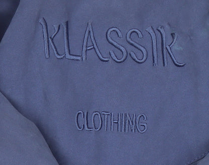 Klassik Women's Blue Hooded Jacket Size 16