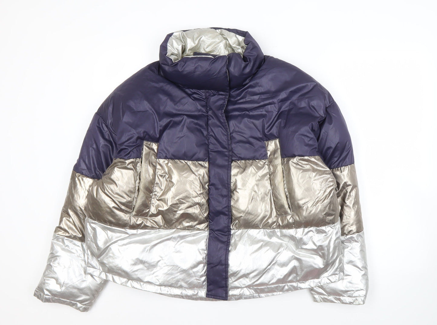 Mens UK Size M Zara Multicoloured Puffer Jacket