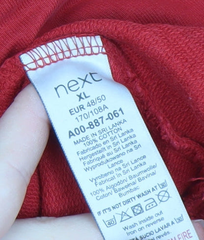 Mens UK Size XL NEXT Red Pullover Sweatshirt