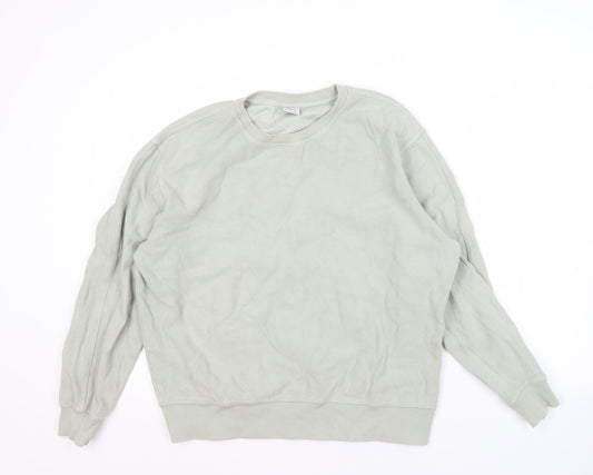 Zara Men's Grey Pullover Sweatshirt M, Stylish & Comfortable