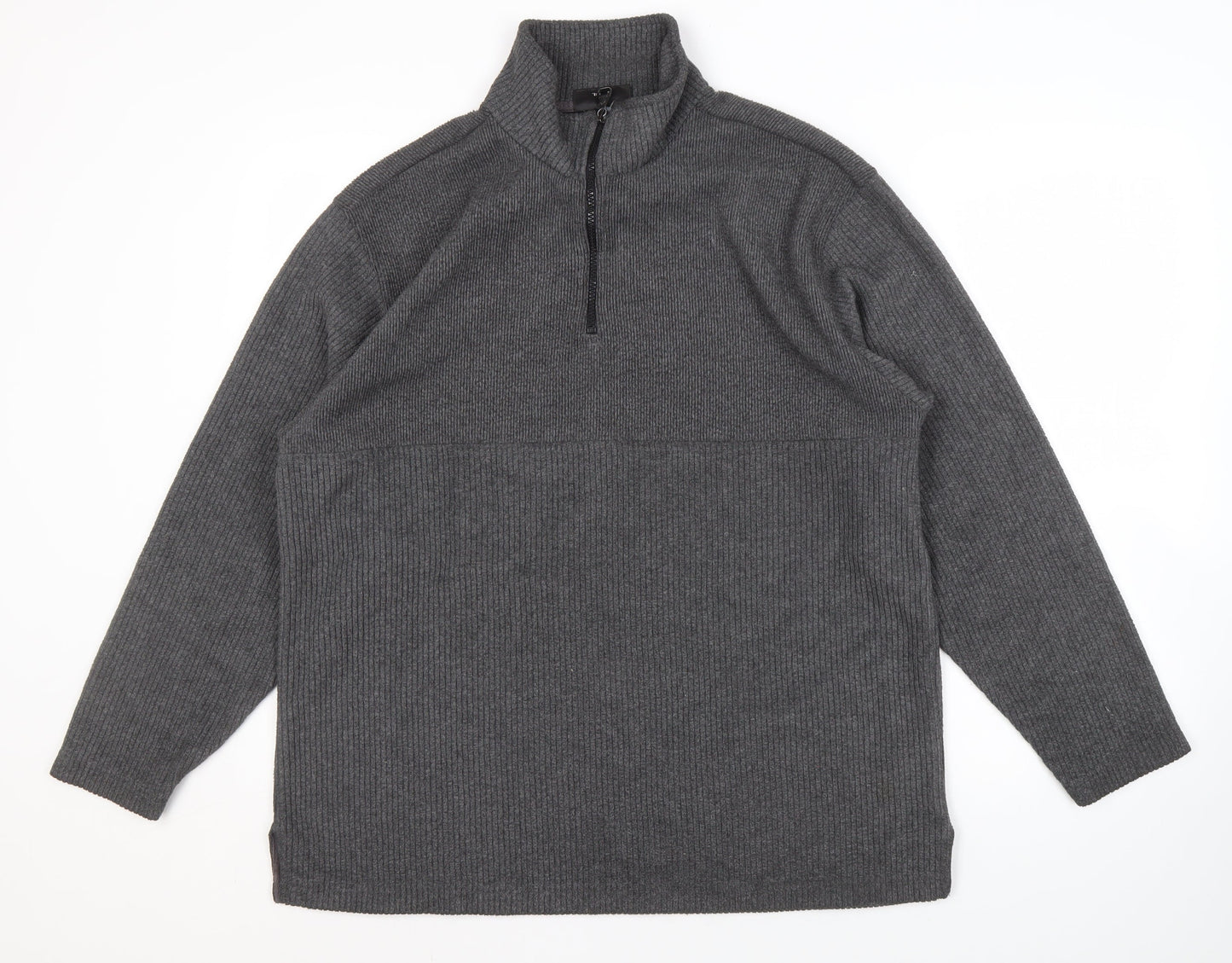 Mens UK Size M NEXT Grey Half Zip Sweatshirt