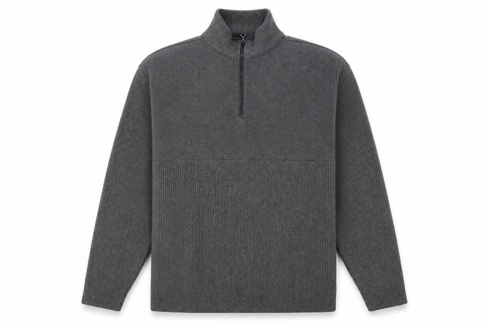Mens UK Size M NEXT Grey Half Zip Sweatshirt