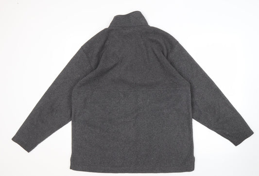 Mens UK Size M NEXT Grey Half Zip Sweatshirt