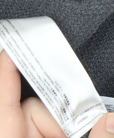 MNG Men's Grey Short Sleeve Polo M Knit Casual