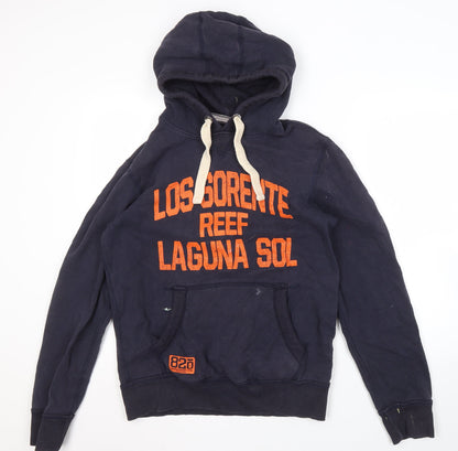 Mens UK Size M NEXT Blue Pullover Hoodie