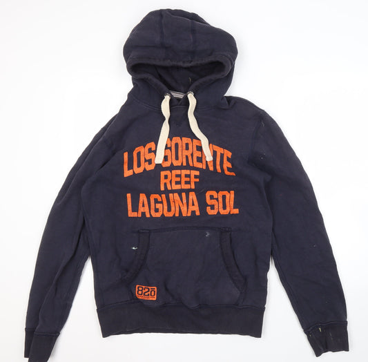 Mens UK Size M NEXT Blue Pullover Hoodie