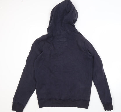 Mens UK Size M NEXT Blue Pullover Hoodie