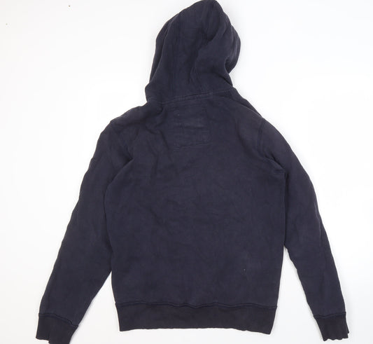 Mens UK Size M NEXT Blue Pullover Hoodie