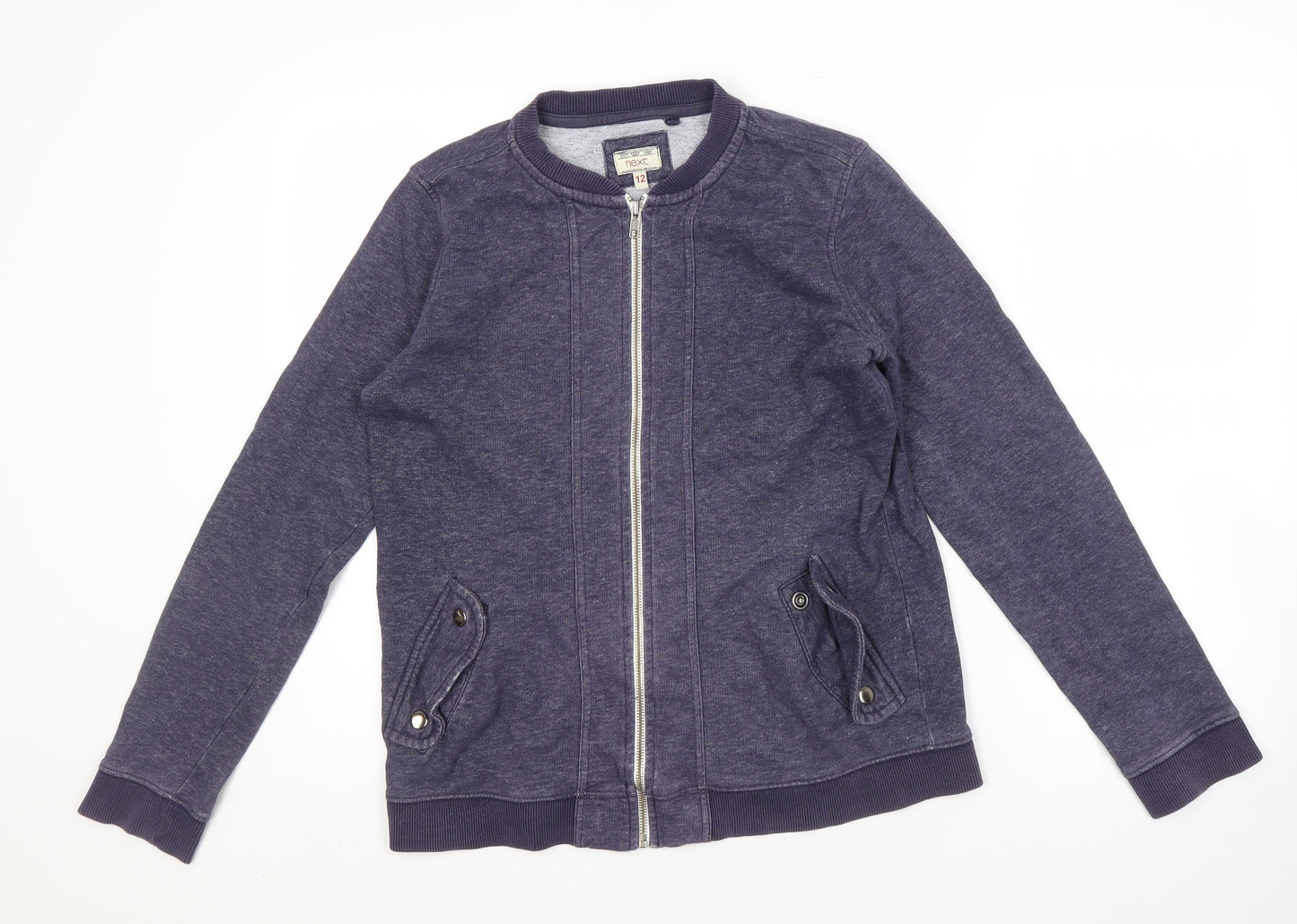Next Women's Blue Basic Jacket Size 12, Full Zip