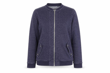 Front view of Next Women's Blue Basic Jacket, size 12, Full Zip