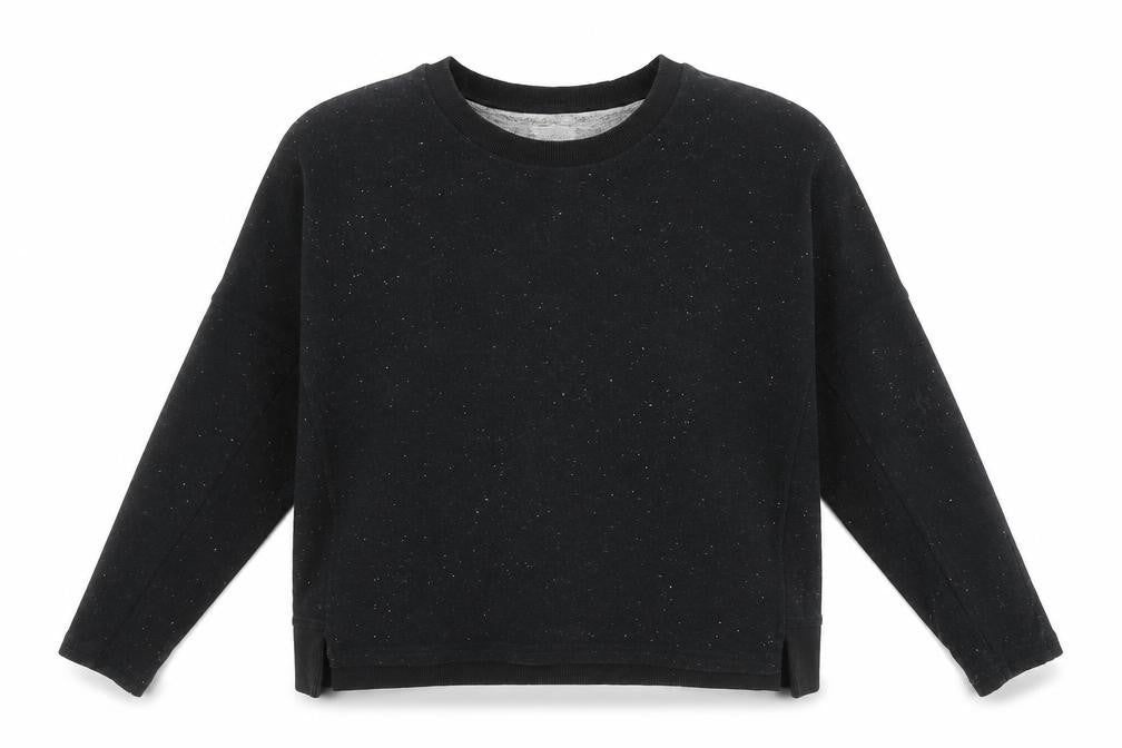 Womens UK Size XS MTWTFSS Weekday Black Pullover Sweatshirt