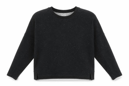 Womens UK Size XS MTWTFSS Weekday Black Pullover Sweatshirt