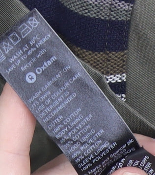 Womens UK Size 8 Marks and Spencer Green Military Jacket