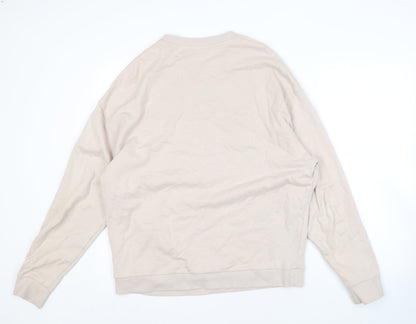 Mens UK Size M ASOS DESIGN Beige Pullover Sweatshirt
