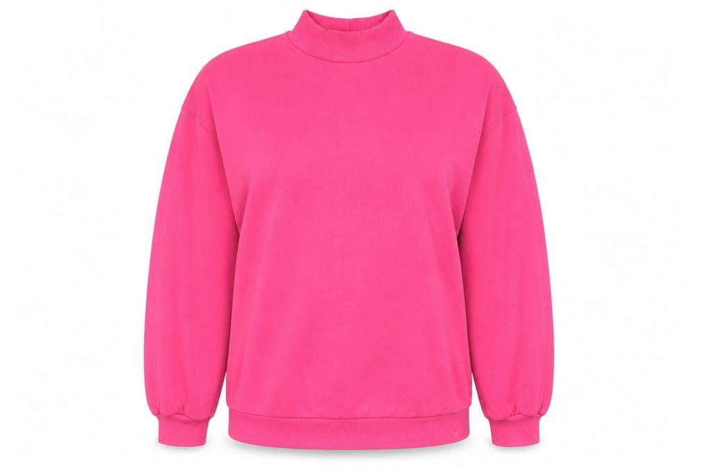 Womens UK Size M Bershka Pink Pullover Sweatshirt