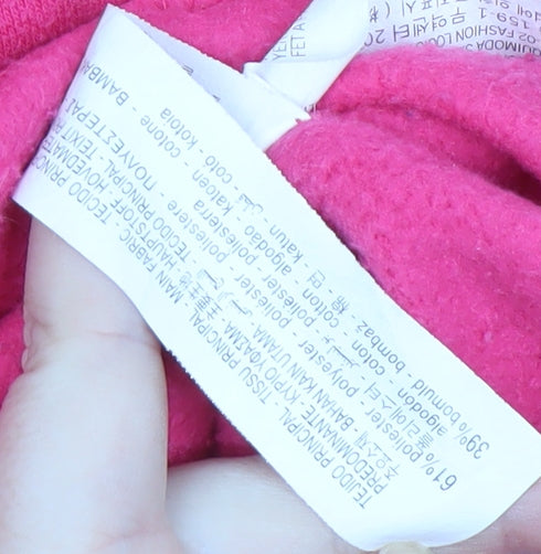 Bershka Women's Pink Mock Neck Pullover Sweatshirt - M