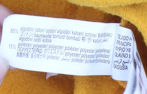 Zara Men's Yellow Pullover Sweatshirt - Size S