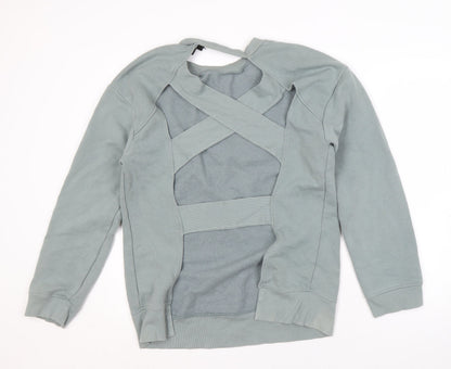 Topshop Women's Grey Sweatshirt Size 14 Casual