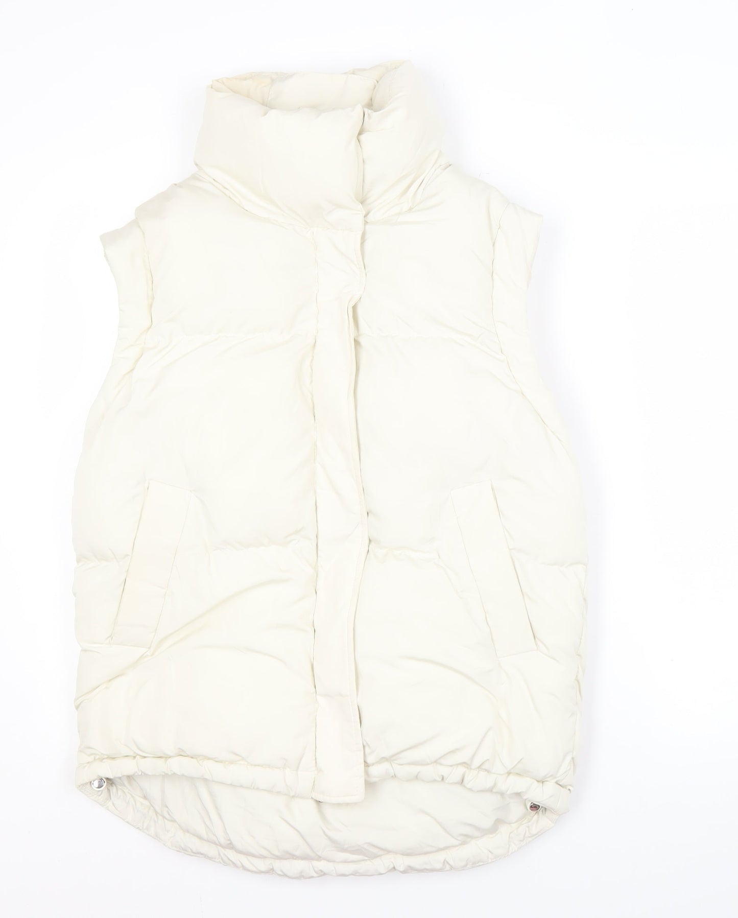 Womens UK Size S Bershka Ivory Gilet