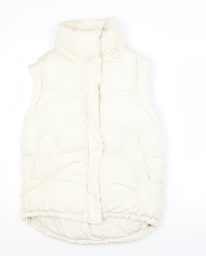 Womens UK Size S Bershka Ivory Gilet