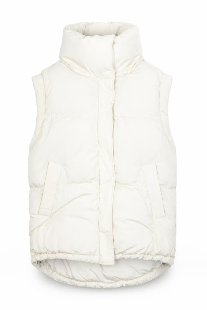 Womens UK Size S Bershka Ivory Gilet
