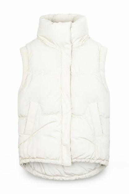 Womens UK Size S Bershka Ivory Gilet