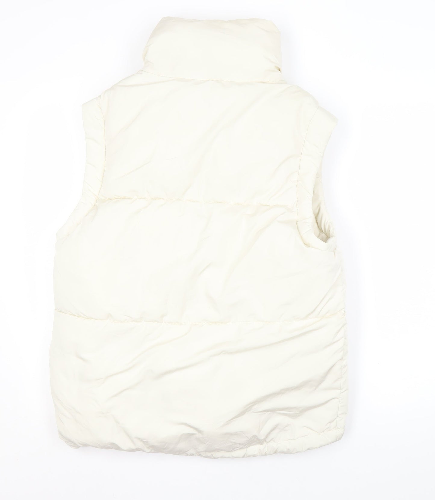 Womens UK Size S Bershka Ivory Gilet
