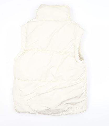 Womens UK Size S Bershka Ivory Gilet