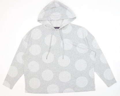 Womens UK Size 20 Marks and Spencer Grey Pullover Hoodie