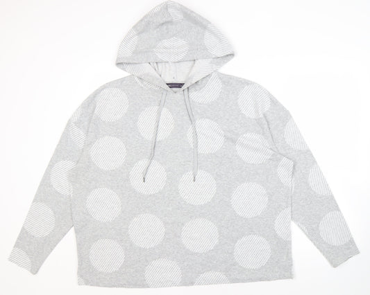 Womens UK Size 20 Marks and Spencer Grey Pullover Hoodie