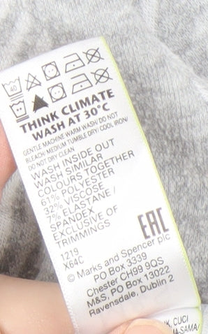 Womens UK Size 20 Marks and Spencer Grey Pullover Hoodie