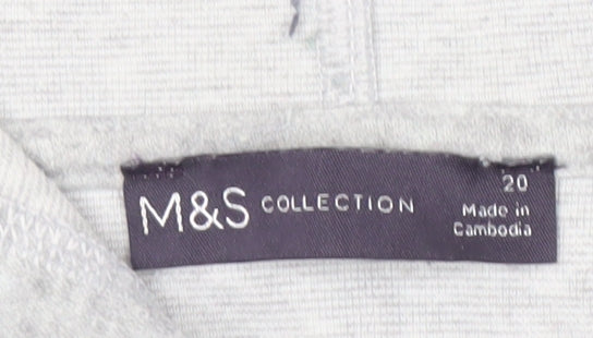 Womens UK Size 20 Marks and Spencer Grey Pullover Hoodie