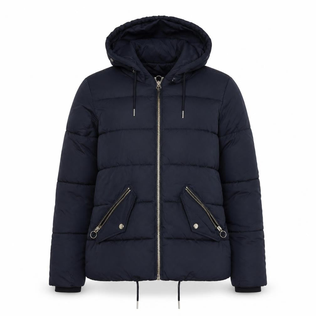 Topshop Women's Black Puffer Jacket Size 10