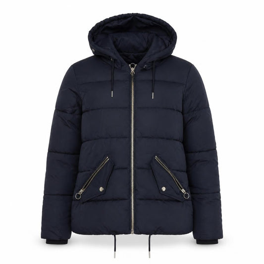 Topshop Women's Black Puffer Jacket Size 10