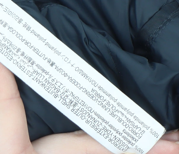 Zara Men's Black Puffer Jacket M Winter Hooded