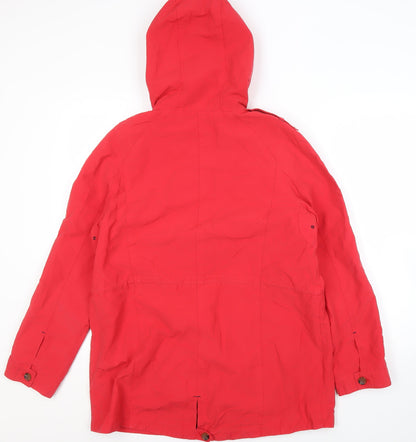 Womens UK Size 14 Marks and Spencer Red Basic Coat