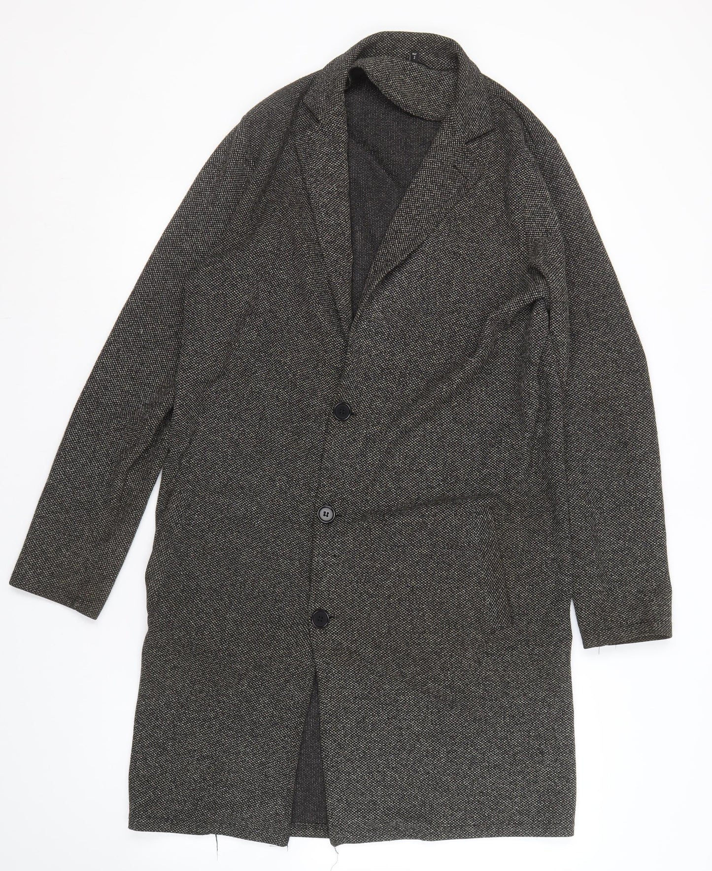Womens UK Size S River Island Grey Overcoat