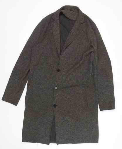 Womens UK Size S River Island Grey Overcoat