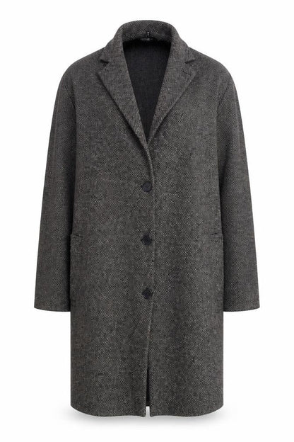 Womens UK Size S River Island Grey Overcoat