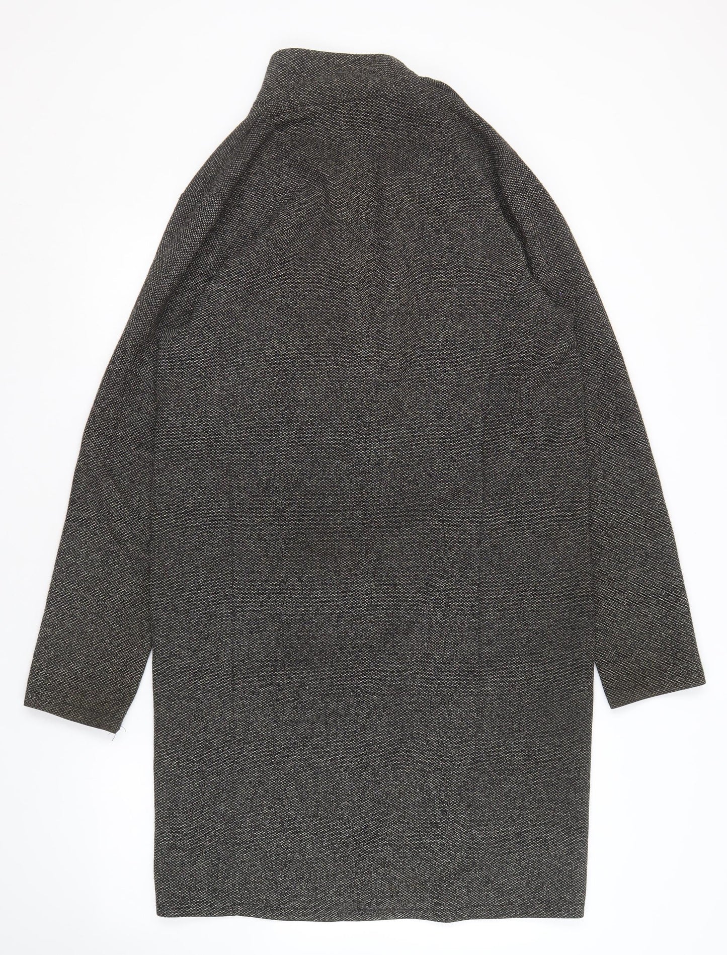 Womens UK Size S River Island Grey Overcoat