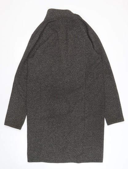Womens UK Size S River Island Grey Overcoat