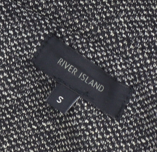 Womens UK Size S River Island Grey Overcoat