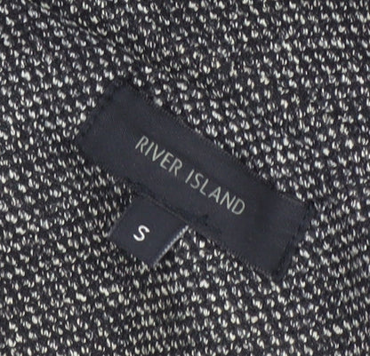Womens UK Size S River Island Grey Overcoat
