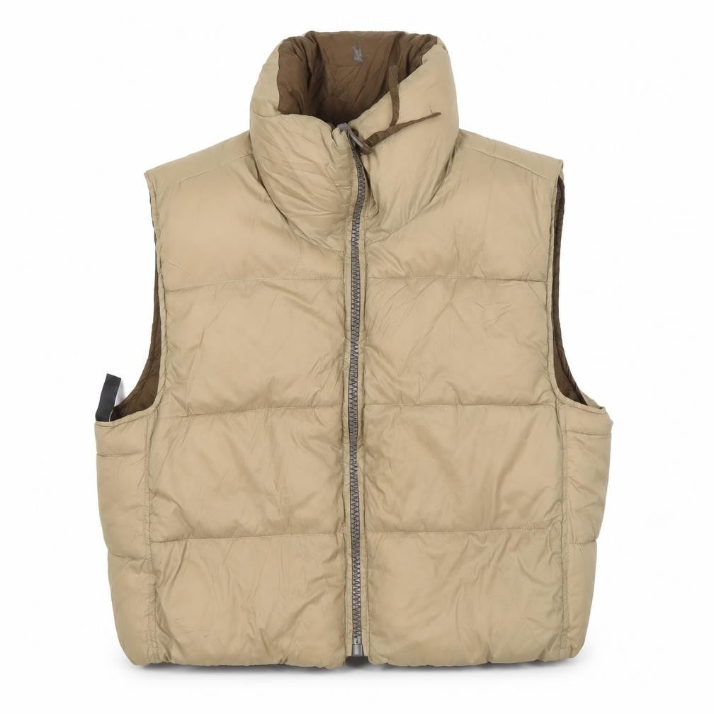 Womens UK Size L Zara Beige Puffer Jacket