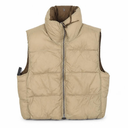 Womens UK Size L Zara Beige Puffer Jacket