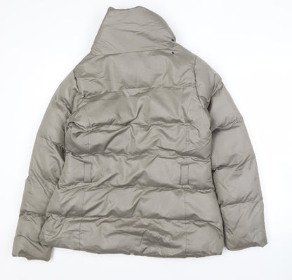 Womens UK Size M Brave Soul Grey Puffer Jacket