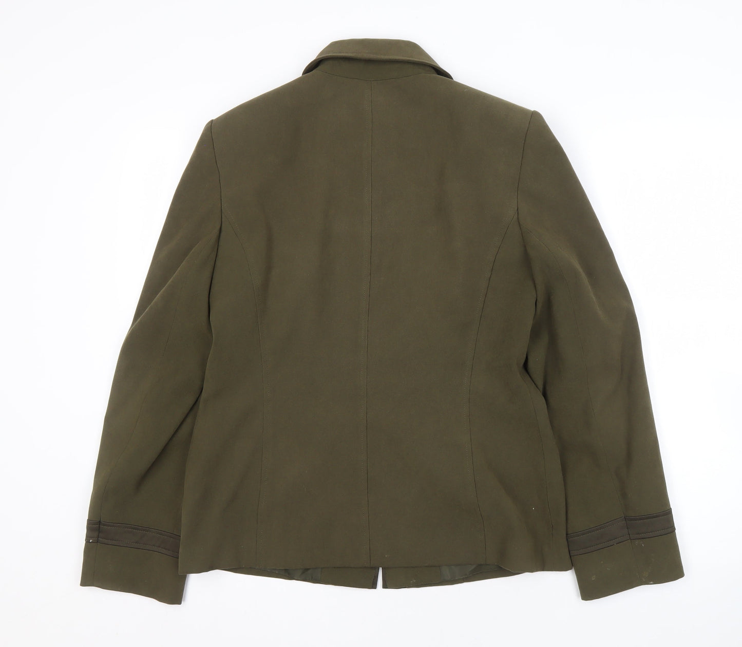 BHS Women's Green Jacket Size 12 Regular Fit