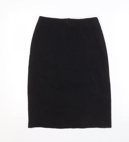Elegant Black Women's Pencil Skirt - Size 8, Workwear