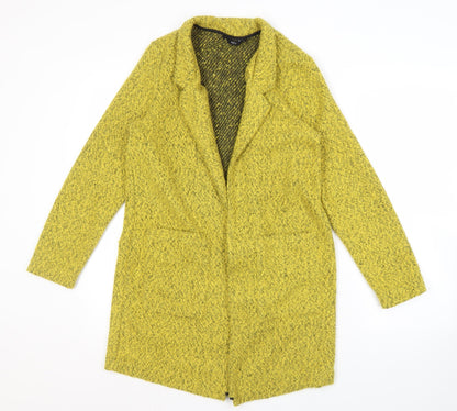 Womens UK Size 10 M&Co Yellow Cardigan Jumper