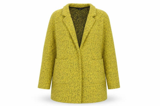Womens UK Size 10 M&Co Yellow Cardigan Jumper